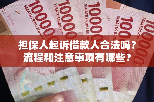 济南担保人起诉借款人合法吗？流程和注意事项有哪些？
