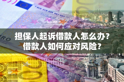 济南担保人起诉借款人怎么办？借款人如何应对风险？